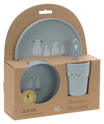 Produktbild von Laessig Tiny Farmer Sheep / Goose Geschirrset Blue | Kinderservice