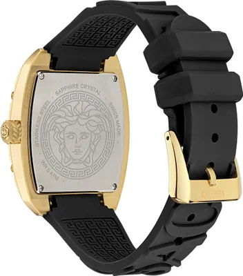 Produktbild von Versace Damenuhr Dominus Lady Schwarz/Gold VE8K00624