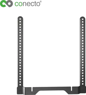 Produktbild von conecto Lautsprecher-Kombinations-Halterung für Sonos® Ray und TV-Halterungen, belastbar bis 2kg, schwarz