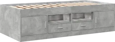 Obrázek produktu pro Válenda se zásuvkami bez matrace betonově šedá 75 x 190 cm