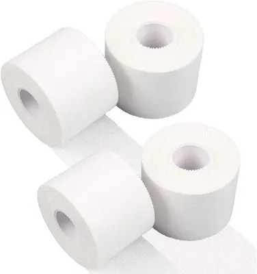 Imagen del producto de Cinta deportiva autoadhesiva, 4 rollos, 5 cm x 10 m, para vendajes deportivos