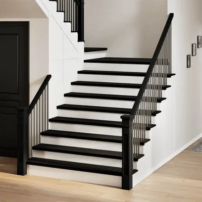 Produktbild von Möbel Treppenstufen 20er set Dunkelbraun 110x30x2 cm Massivholz Eiche - Stufenmatten"Design 2024" DE64974259