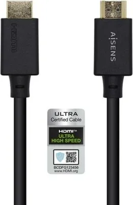 Image de Câble HDMI 2.1 8K Aisens A150-0422/ HDMI mâle - HDMI mâle/ 1.5m/ / Noir