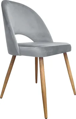 Obrázok produktu pre Stolička ISKAR 2 VELVET sivá/dubová