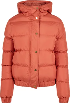 Produktbild von Urban Classics Ladies - Hooded Puffer Winterjacke earth - S