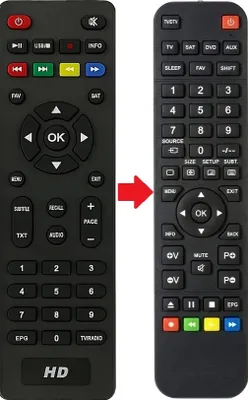 Produktbild von Ersatz Fernbedienung für Comag HD10
