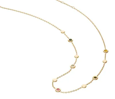 Produktbild von Boccia Damen Collier 08055-02 Titan Gelbgold IP mit Turmalin