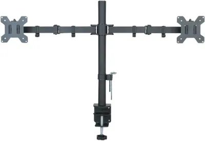 Obrázok produktu pre Techly Stand - pre 2 LCD displeje - čierny - veľkosť obrazovky: 33-68,6 cm (13"-27")