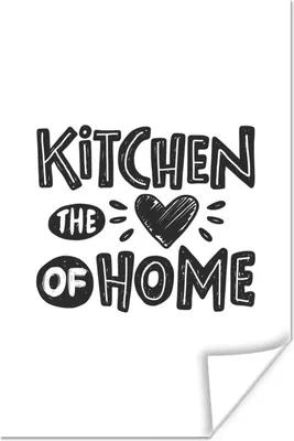 Produktbild von MuchoWow® Poster Zitate - Zuhause - Küche 20x30 cm - Papierdruck