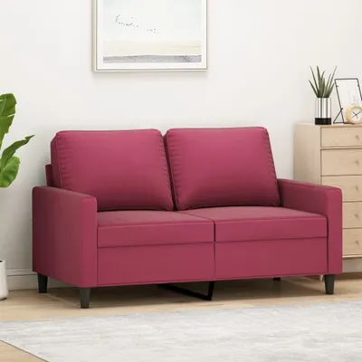 Produktbild von 2-Sitzer-Sofa Weinrot 120 cm Samt , Schlafsofas 2024 Neu