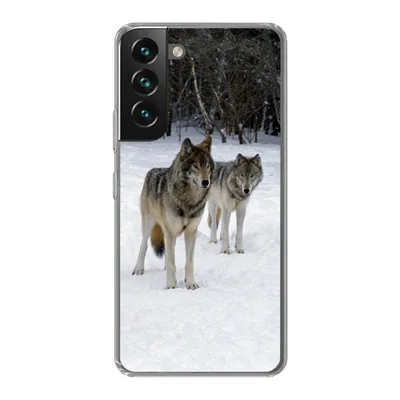 Produktbild von MuchoWow® Handyhülle Schutzhülle Hülle für Samsung Galaxy S22 Wolf - Schnee - Kanada Silikon Softcase Handy Hülle - Mobiltelefonhülle