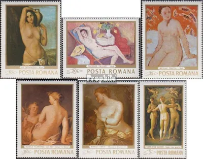 Produktbild von Briefmarken Rumänien 1969 Mi 2755-2760 (kompl.Ausg.) postfrisch Aktgemälde