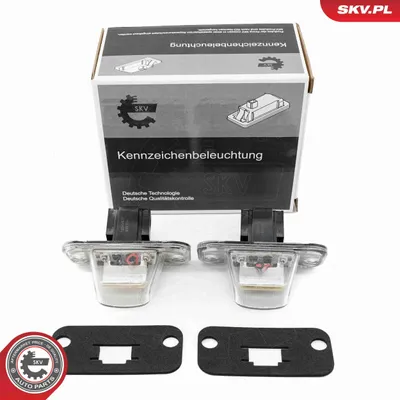 Image de ESEN SKV 72SKV537 Éclairage de plaque d'immatriculation droite et gauche pour VW Transporter IV Bus (70B, 70C, 7DB, 7DK, 70J, 70K, 7DC, 7DJ) LED