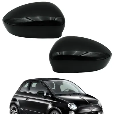 Obrázek produktu pro Černé kryty zrcátek pro Fiat 500 (2007-2023)