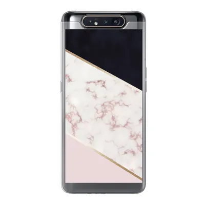 Produktbild von MuchoWow® Handyhülle Schutzhülle Hülle für Samsung Galaxy A80 Marmor - Roségold - Luxus Silikon Softcase Handy Hülle - Schutzdeckel