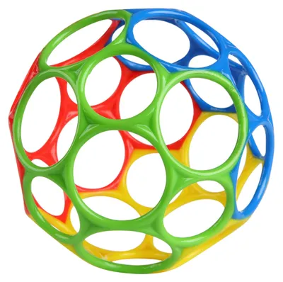 Productafbeelding van BRIGHT STARS Oball Classic Flexible Ball. Easy to Handle. Sensory Activity Toy. Kids All Ages. Multicolor