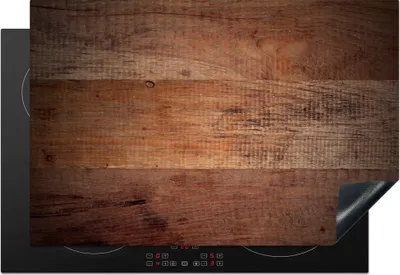 Produktbild von KitchenYeah© Herdabdeckplatte Holzbretter als Hintergrund , 78x52cm, Küche Deko, Glaskeramikkochfeld Herdabdeckung, Abdeckplatte fùr Kochfeld