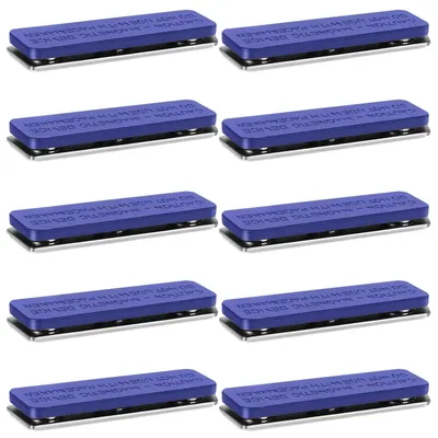 Produktbild von 10 magnetische Namensschilder, blau, 45 x 13 mm