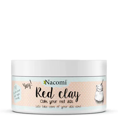 Image de Masque à l'argile rouge éclaircissant de Nacomi, 74 g