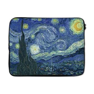 Produktbild von MuchoWow® Laptop Hülle 15 Zoll Sternennacht - Gemälde - Alte Meister - Vincent van Gogh Laptoptasche - Laptoptasche - Sleeve - Rundum-Schutz