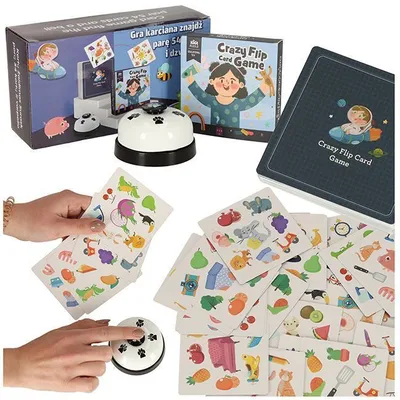 Produktbild von Kartenspiel: Finden Sie das Paar 54 Karten und eine Glocke