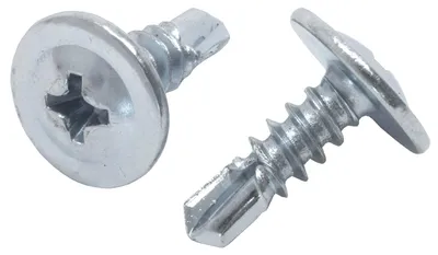 Produktbild von PROTEKTOR Blechschrauben Flachkopf, Kreuzschlitz 1000 Stück, 4,2 x 13mm Silber Trockenbau Schrauben, Montage Deckenprofile, Germany