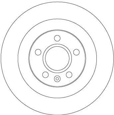 Produktbild von 2x TRW Bremsscheibe DF6970 für VOLVO XC40 (536) 37mm 302mm