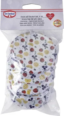 Zdjęcie produktu dla Dr Oetker Pokrywka twist-off "Owoce" zestaw 6 113067