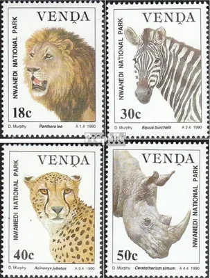 Produktbild von Briefmarken Südafrika - Venda 1990 Mi 200y-203y (kompl.Ausg.) gestempelt Nwanedi-Nationalpark