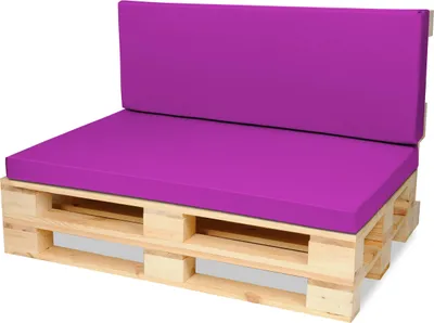 Produktbild von Palettenkissen Palettenauflagen Sitzkissen - 120x80 cm und Rückenlehne 120x40 cm - Outdoor und Indoor - rosa