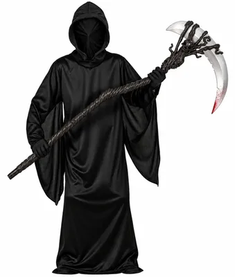 Produktbild von Halloween Kinderkostüm "Schwarzes Phantom" | 2-tlg. Größe: 5-6 Jahre