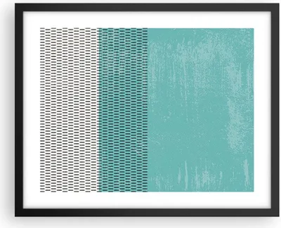 Produktbild von Gerahmtes Poster - Schwarzer Rahmen - Abstraktion Modern Striche - 50x40 cm - Wand Bild - Wanddeko - Wandbilder - Kunstposter - Wandposter - Bilderrahmen - Bilder - Kunstdruck - P2BAA50x40-4639