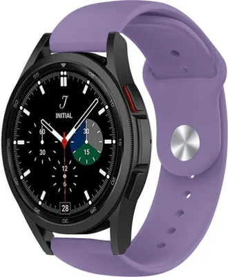 Produktbild von Strap-it Samsung Galaxy Watch 4 Classic 46mm Sportarmband (Helllila)