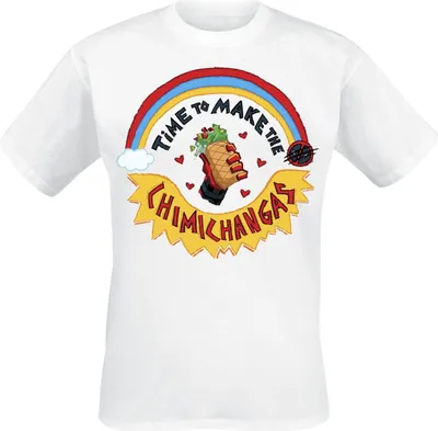 Produktbild von Deadpool T-Shirt Herren Chimichangas weiß M