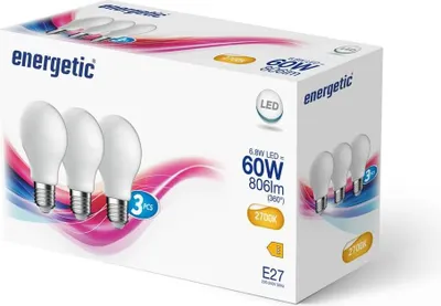 Produktbild von Nordlux 3er-Set LED Lampe E27 6,8W 2700K warmweiss Weiss 5181021323