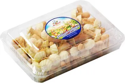 Produktbild von Gribochki Kleingebäck in weisser Schokolade 250g