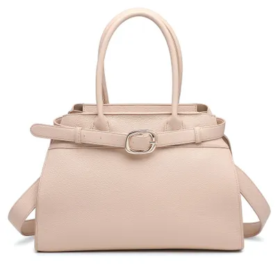 Imagen del producto de Bolso de Hombro Mujer Negro Efecto Piel con Cinturón y Hebilla Black B UNICA 36x13x24 cm
