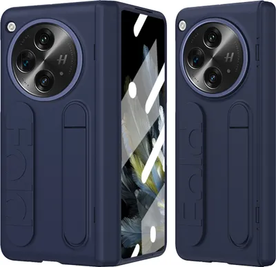 Obrázek produktu pro Pouzdro s popruhem na Oppo Find N3 vestavěnou ochranou displeje, stojánkem a ochrana pantu modré
