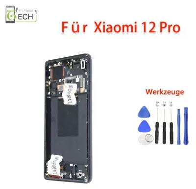 Produktbild von Für Xiaomi Mi 12 Pro LCD Display mit Rahmen (OLED) Touchscreen Bildschirm