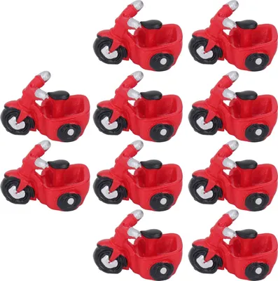 Immagine prodotto di 10 mini tricicli giocattolo, micro paesaggio, ornamento fai da te, bambola, torta, combinazione di piante grasse, decorazione con piante in vaso