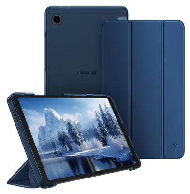 Produktbild von Fintie Hülle für Samsung Galaxy Tab A11 8,7" 2025/ Tab A9 8.7 Zoll Tablet, Ultra Dünn Schutzhülle mit Transparenter Rückseite, Dunkelblau