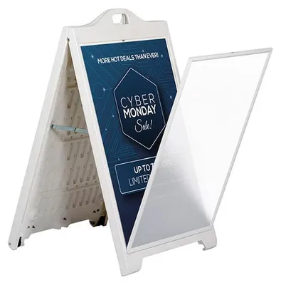 Produktbild von Kundenstopper SignPro wetterfest weiß 610 x 914 mm
