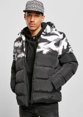 Produktbild von Cayler & Sons - Herren Statement Brush Camo Yoke Puffer Jacke BLACK/GREY XL