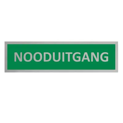Produktbild von CombiCraft Aluminium Türschild mit Nooduitgang 165x45mm