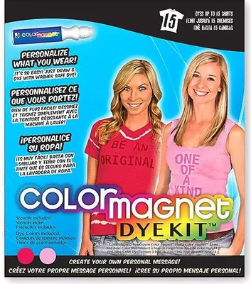 Produktbild von Jacquard Color Magnet Farbset rosa rot Textilfarbe DIY Set