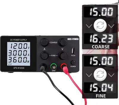 Immagine prodotto di Alimentatore, tensione regolabile, alta precisione, (120V3A)LCD, 220V EU PLUG