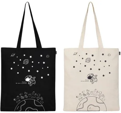 Image de Sac en toile de coton pour femme, élégant et tendance, polyvalent, idéal pour l'école, les courses, la salle de sport, la bibliothèque et la plage.