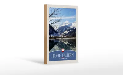 Produktbild von Holzschild Reise 12x18 cm Hohe Tauern Winterurlaub Schnee Winter