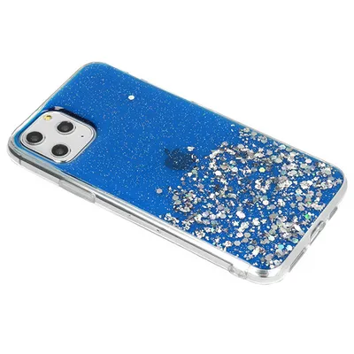 Produktbild von Hülle mit Glitzer für Samsung Galaxy A70 - Dunkelblau KP18048