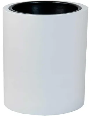 Image de VIVANNO Jardinière en fibre de verre ESTRA Coupe, blanc mat - 35x40 cm